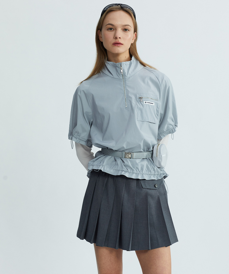 Monday Flow Lightweight Two-Way Top - Light Gray