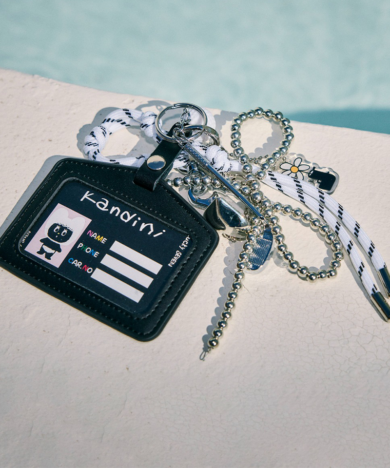 KANDINI Name Tag Key-Ring - Black