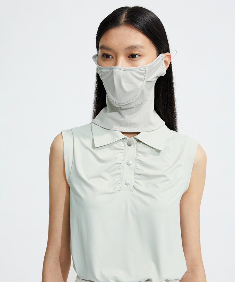 Monday Flow Neck Cover UV Cooling Mask - Light Gray