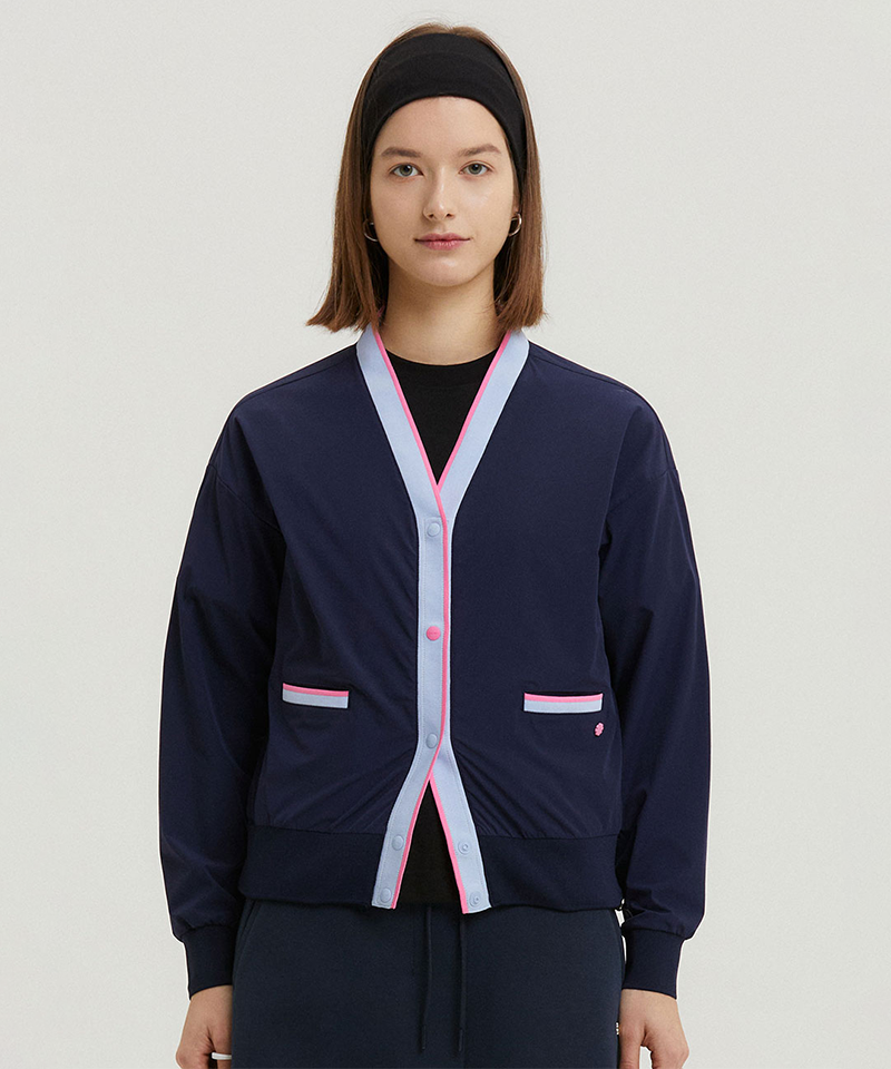 AVEN Neostep Stretch Cardigan - Navy