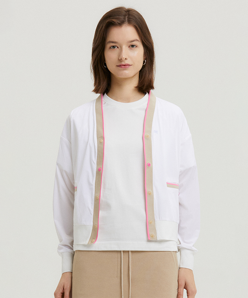 AVEN Neostep Stretch Cardigan - White
