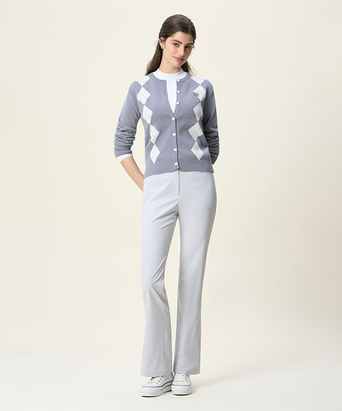 FORDI Signature Bootcut Long Pants - Grey