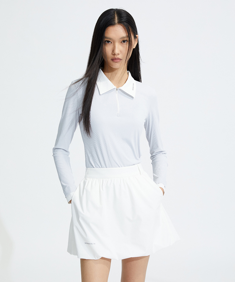 Monday Flow Slim Layer Carat Top - Light Gray