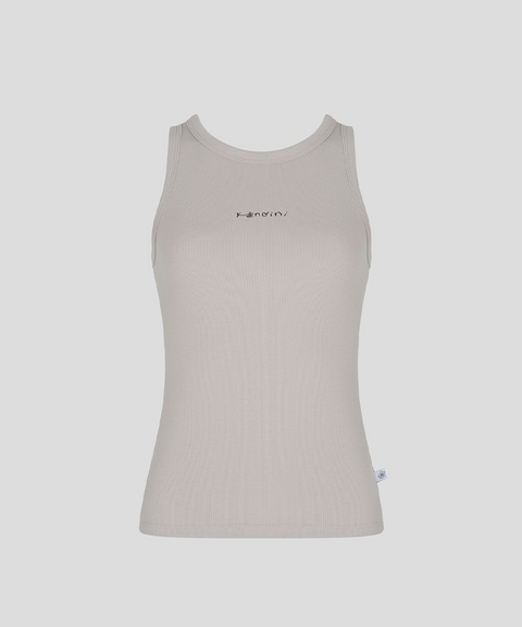 KANDINI Soft Rib Sleeveless - Ash Beige