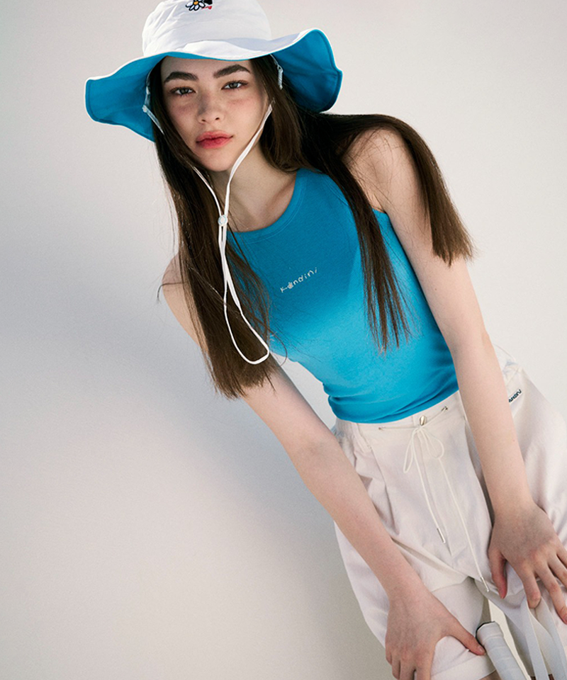 KANDINI Soft Rib Sleeveless - Blue