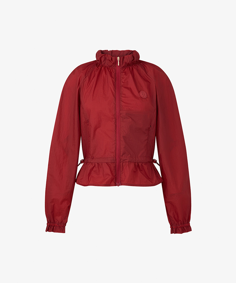 GFJ Golf Women's Stand-neck Windbreaker - Red