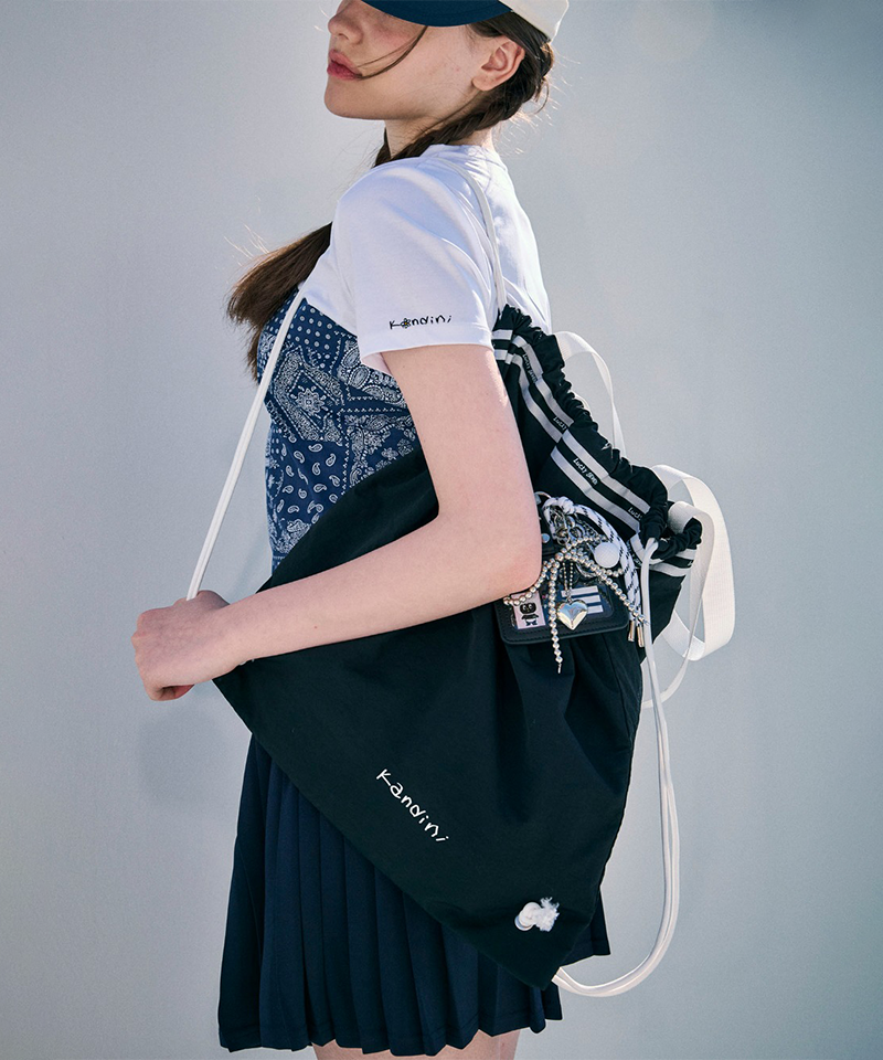 KANDINI Tennins String Bag - Black