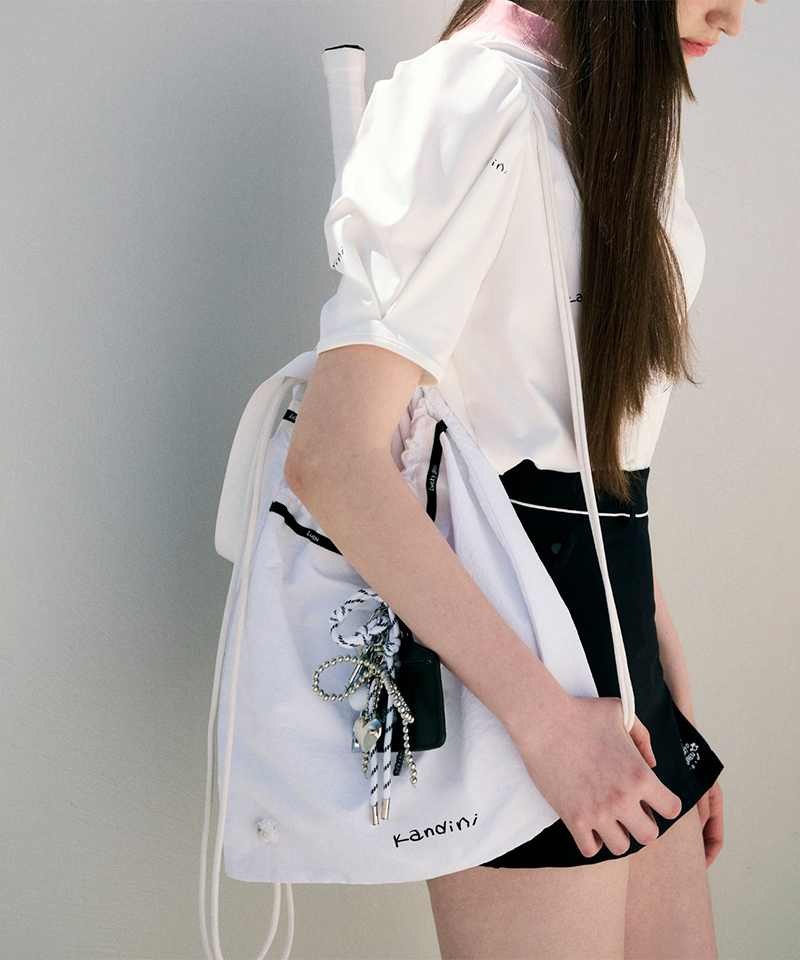KANDINI Tennins String Bag - White