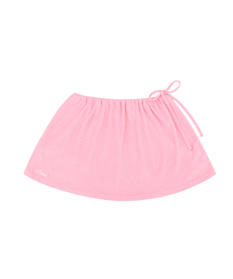 PIV'VEE Terry Cover Up Skirt - Bubble Pink