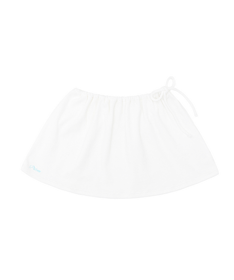 PIV'VEE Terry Cover Up Skirt - Cloud White