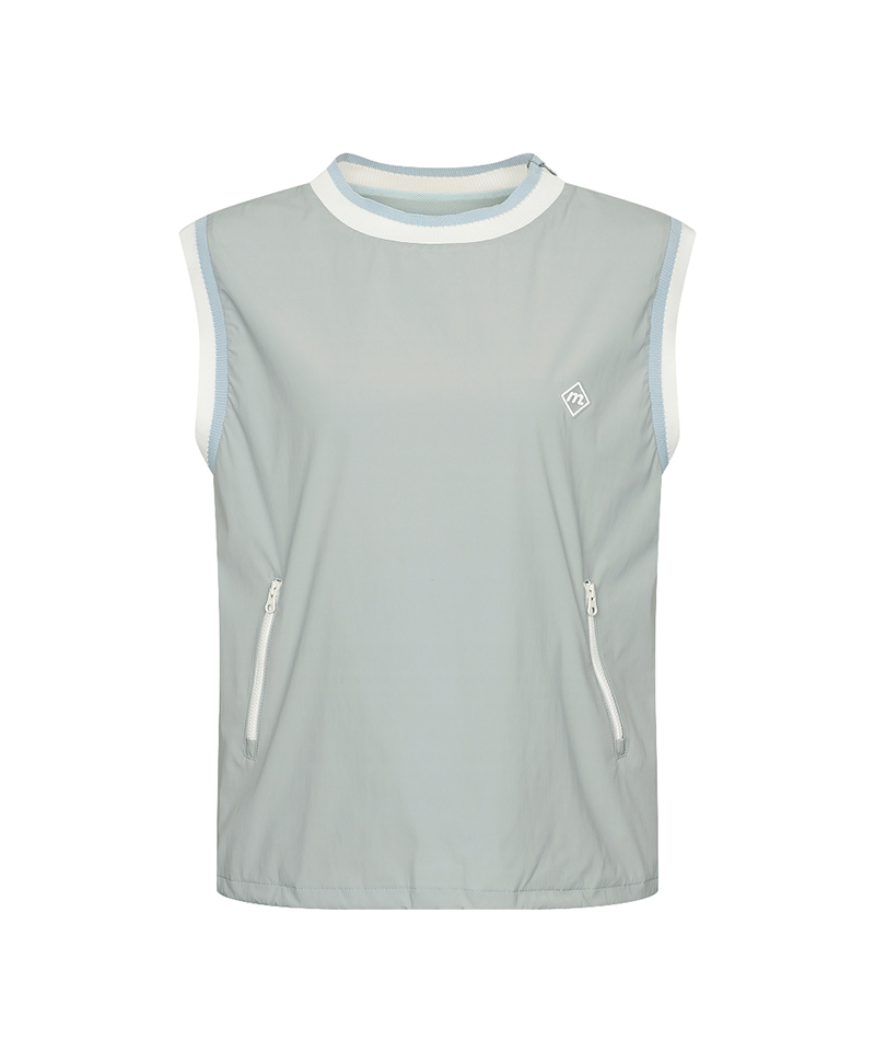 Monday Flow Wind Block Vest - Light Blue