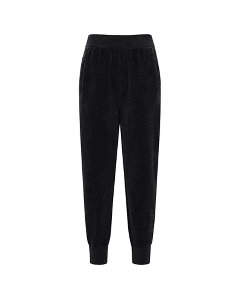 Women's Chanille Knit Jogger PT - Black