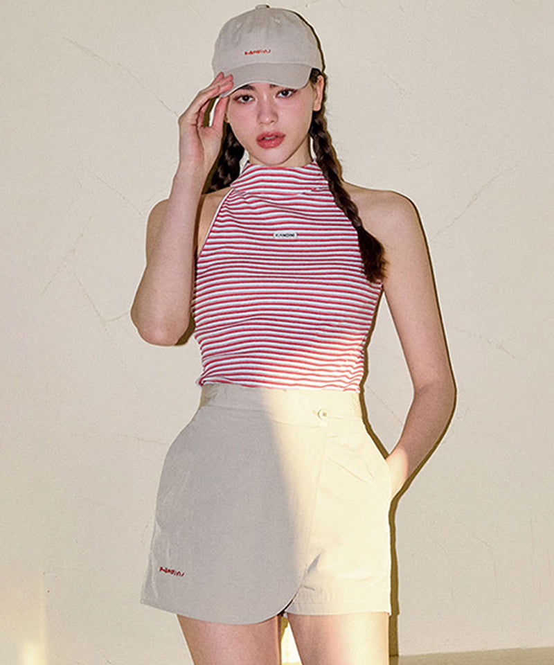 KANDINI Windflow Wrap Skirt - Light Khaki