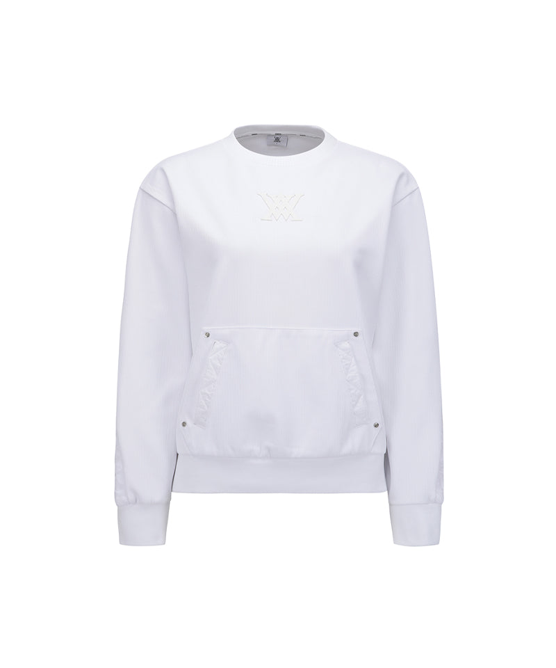 ANEW Golf Women's SP Textured Sweatshirt - White