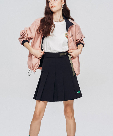 [SAMPLE SALE]LE SONNET Minimal Pleats Skirt - Black