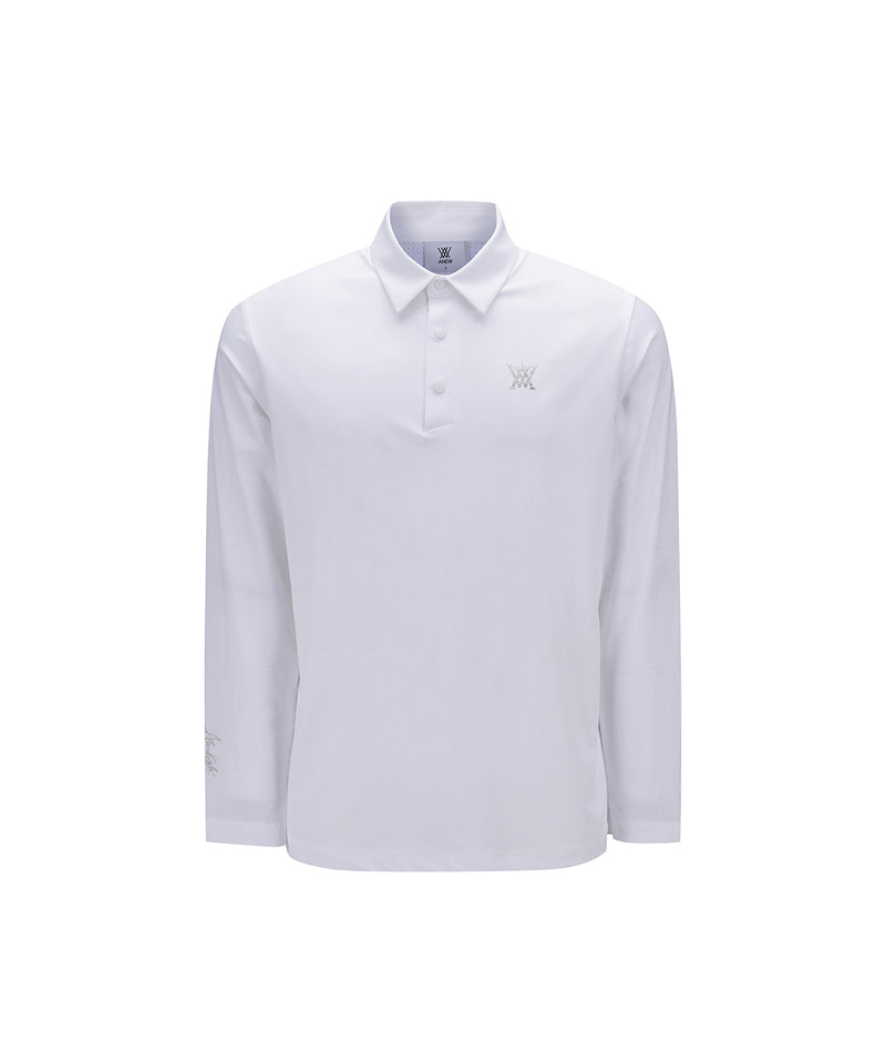 ANEW Golf Men's Band Detail Long T-Shirt - White