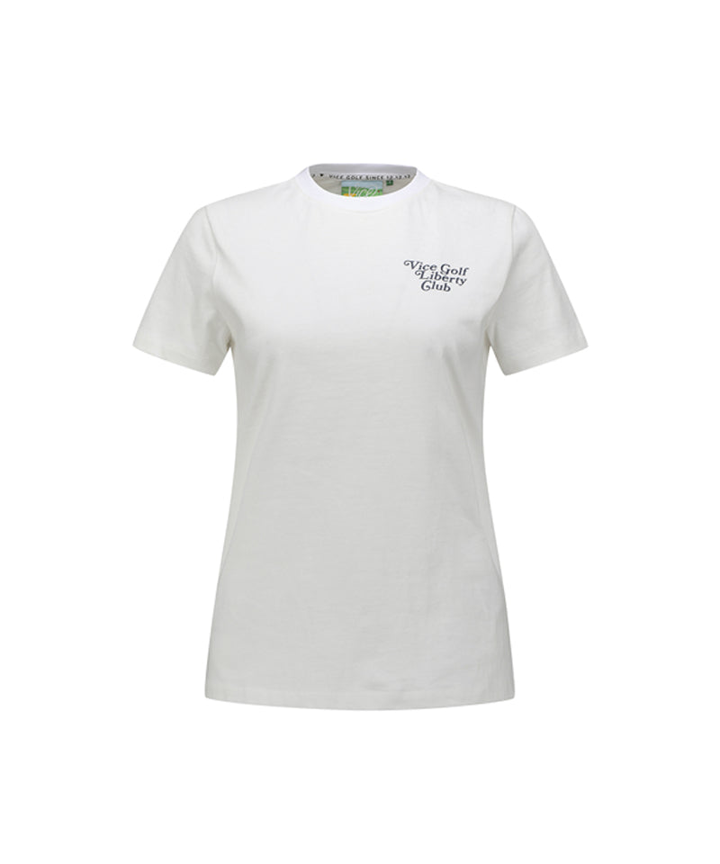 Vice Golf Atelier Women's Liberty Club Round T-Shirt - Off-White