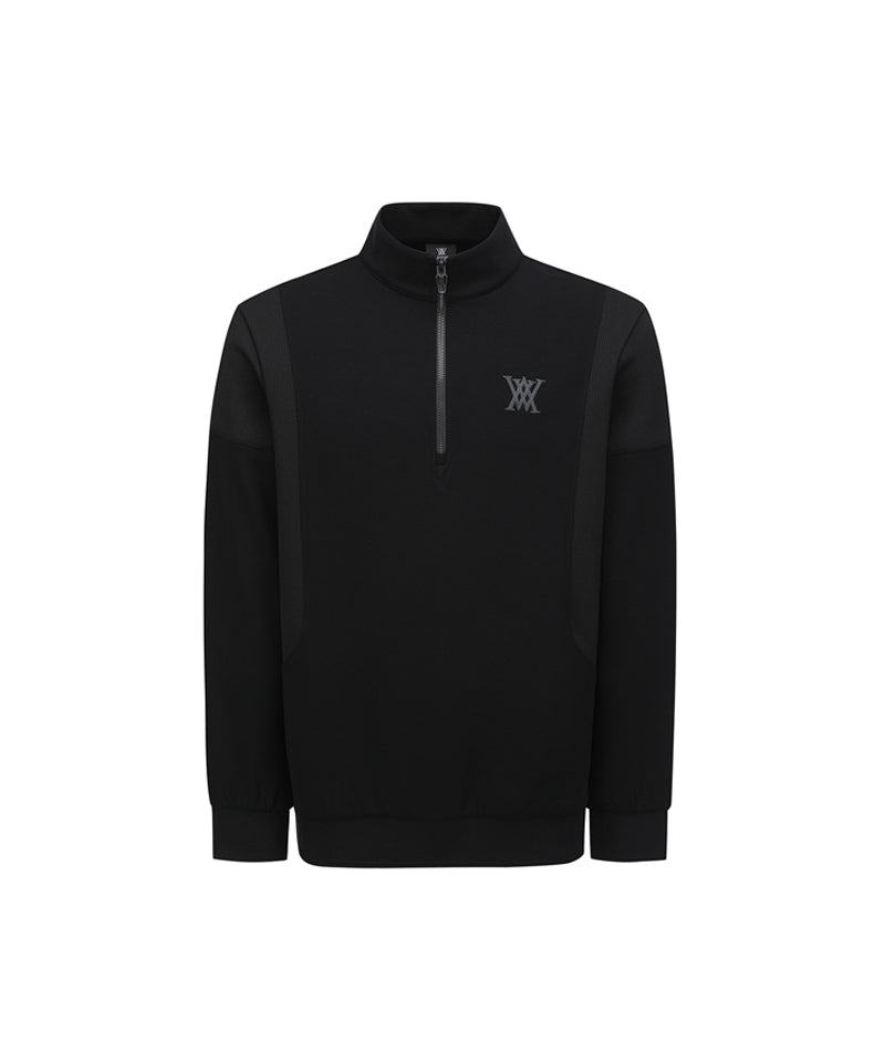 Men's Half Zip L/TS - Black