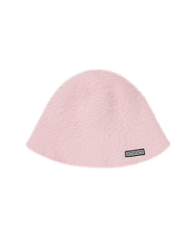 CHUCUCHU Angora Bucket Hat - Pink