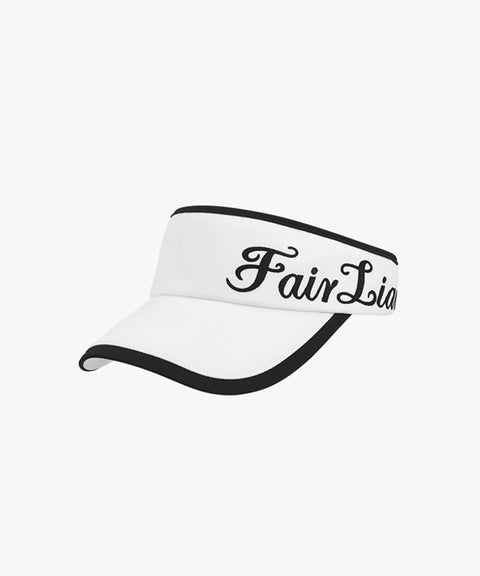 FAIRLIAR Side Logo Embroidered Visor - White