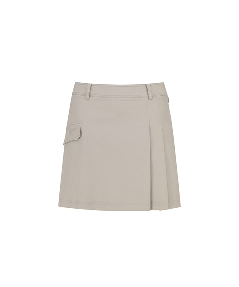 Vice Golf Atelier Women's Wrap Pleat Skirt - Beige