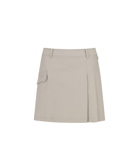 Vice Golf Atelier Women's Wrap Pleat Skirt - Beige