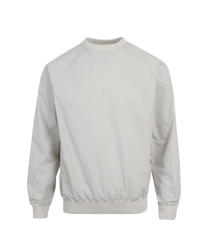 CREVE NINE: Men's Woven Ragrang Sweatshirt - Ivory