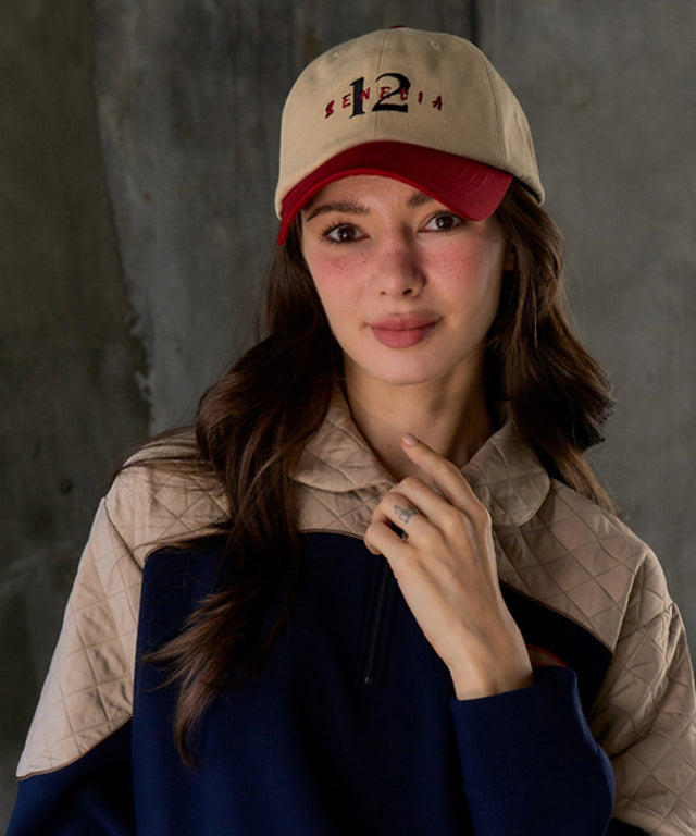 BENECIA 12 Twelve Color Scheme Ball Cap - Deep Beige