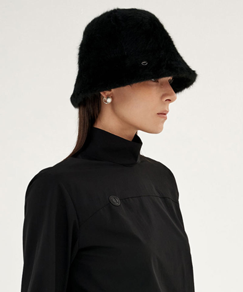 Anell Golf Mu Angora Bucket Hat - Black