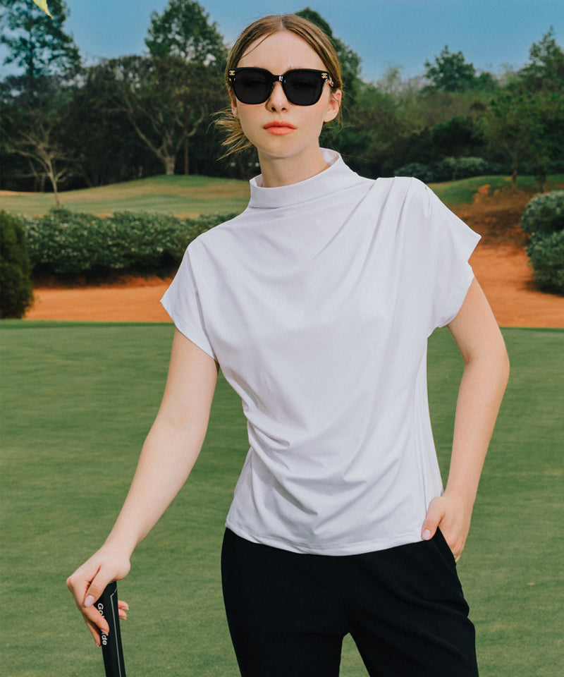 OBER Golf Functional Drape T-Shirt - White