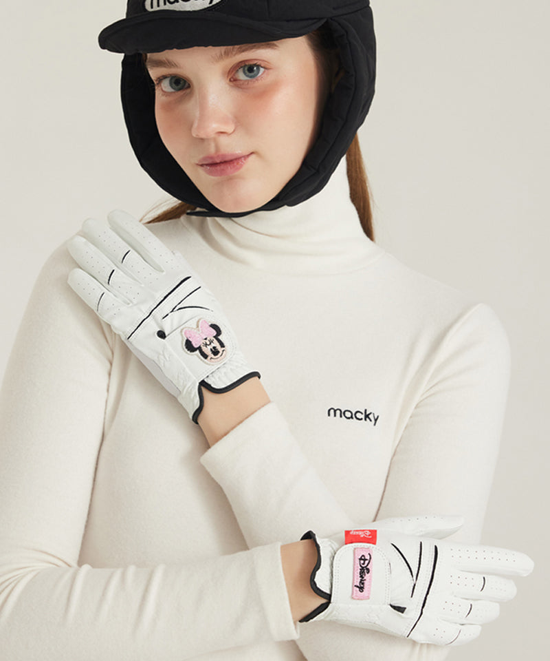 MACKY Golf Disney Two-Handed Golf Gloves - White