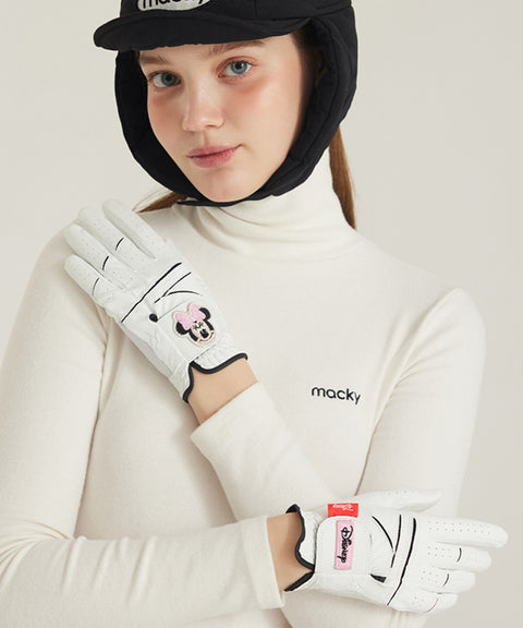 MACKY Golf Disney Two-Handed Golf Gloves - White
