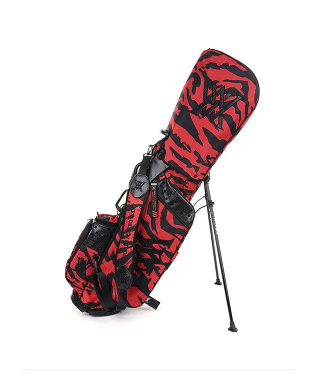 ■ANEW GOLF■ W INCISION COLORING POINT JKBK ANEW GOLF Uni Galaxy Pattern Stand Bag - Red– Sokim