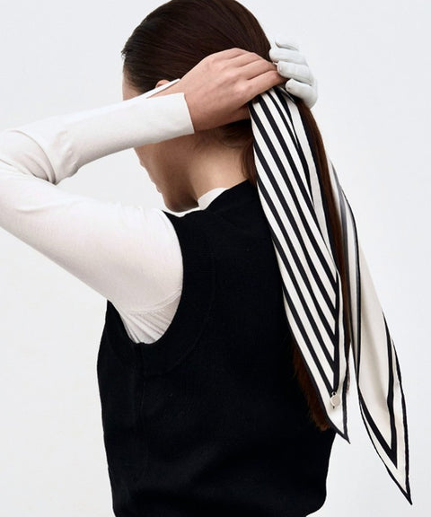 Anell Golf Paris Silk Scarf - Cream