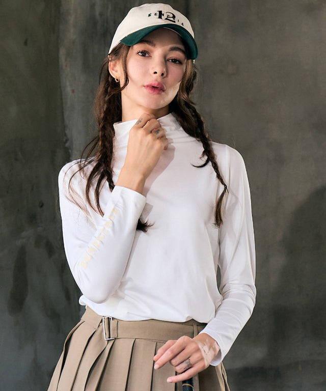 BENECIA 12 Halfneck Base Tee - Ivory