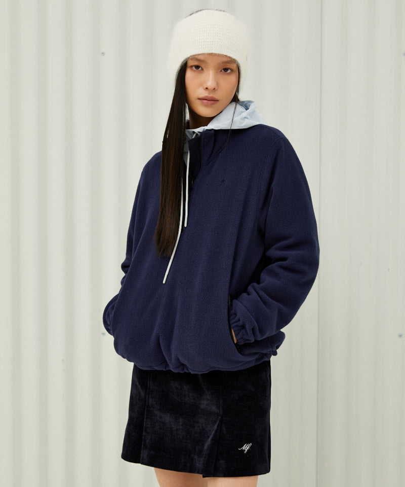 Monday Flow Soft Corduroy Skirt - Dark Navy
