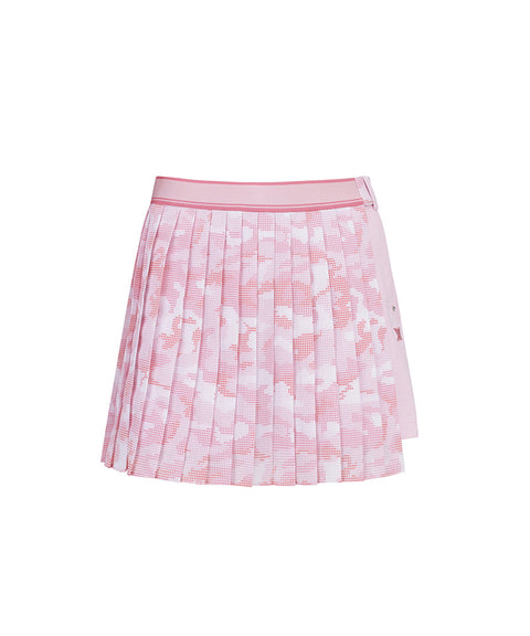 [Warehouse Sale] W Camo Print Detachable Pleats H/PT - Pink (Copy)