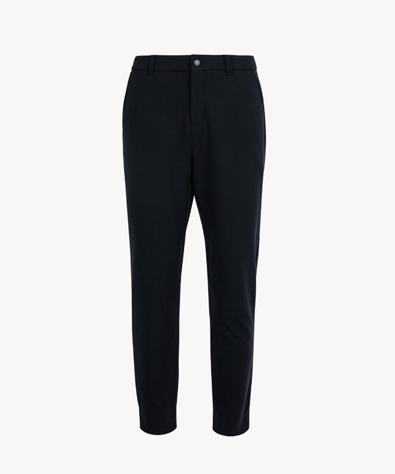 CREVE NINE: Bonding Color Block Jogger Pants - Black