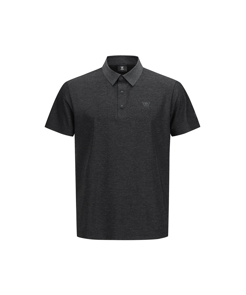 ANEW GOLF Men's SM Black Finish Short T-Shirt - Melange Gray