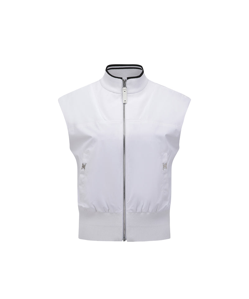 ANEW Golf Women's Sp Hybrid Knit Vest - White