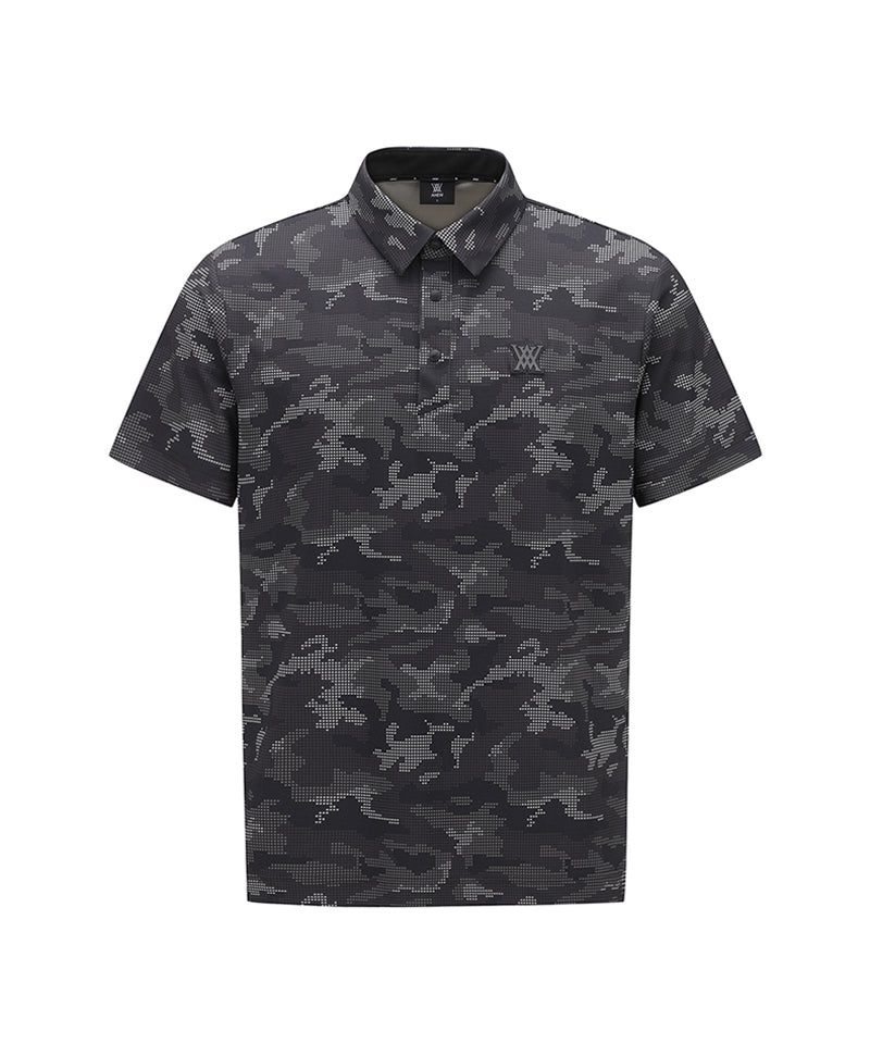Men Camoflage Short T-Shirt - D/Brown