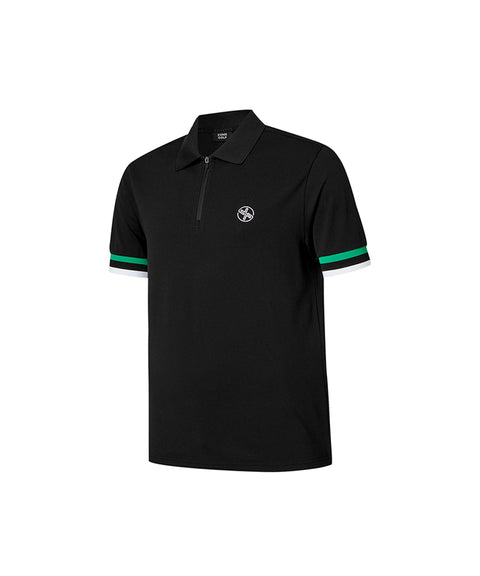 XEXYMIX Golf Men's Cotton Pique Half Zip Up Short Sleeve - 2 colors