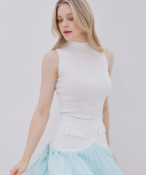 J.Jane Summer Sleeveless Knit - White