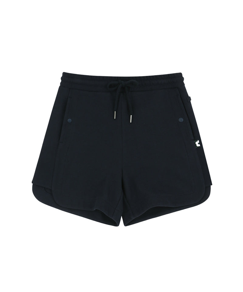 AVEN Banded Slit Sweat Pants - Navy