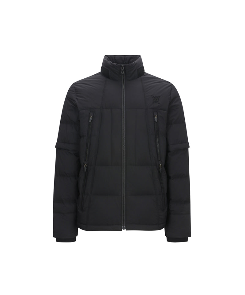 ANEW Golf Men's Sleeve Detachable Down Jacket - Black