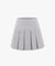 FAIRLIAR High Waist A-line Brushed Skirt - Gray