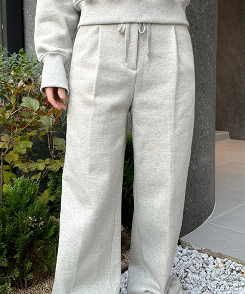 AVEN Straight Fit Sweatpants - Melange Gray