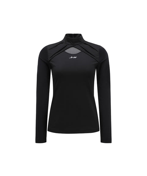 ANEW Golf Women's Mesh Point T-Shirt - Black