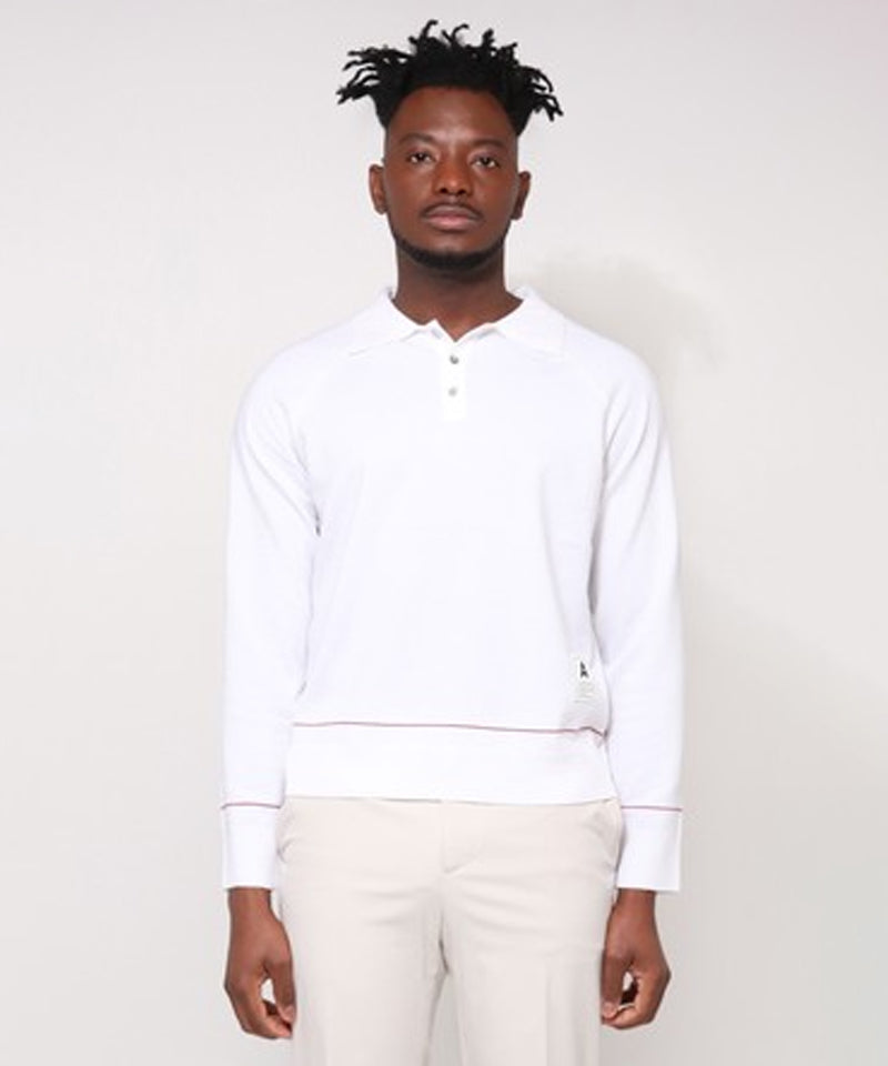 AVEN Men's Basic Polo Knit - White