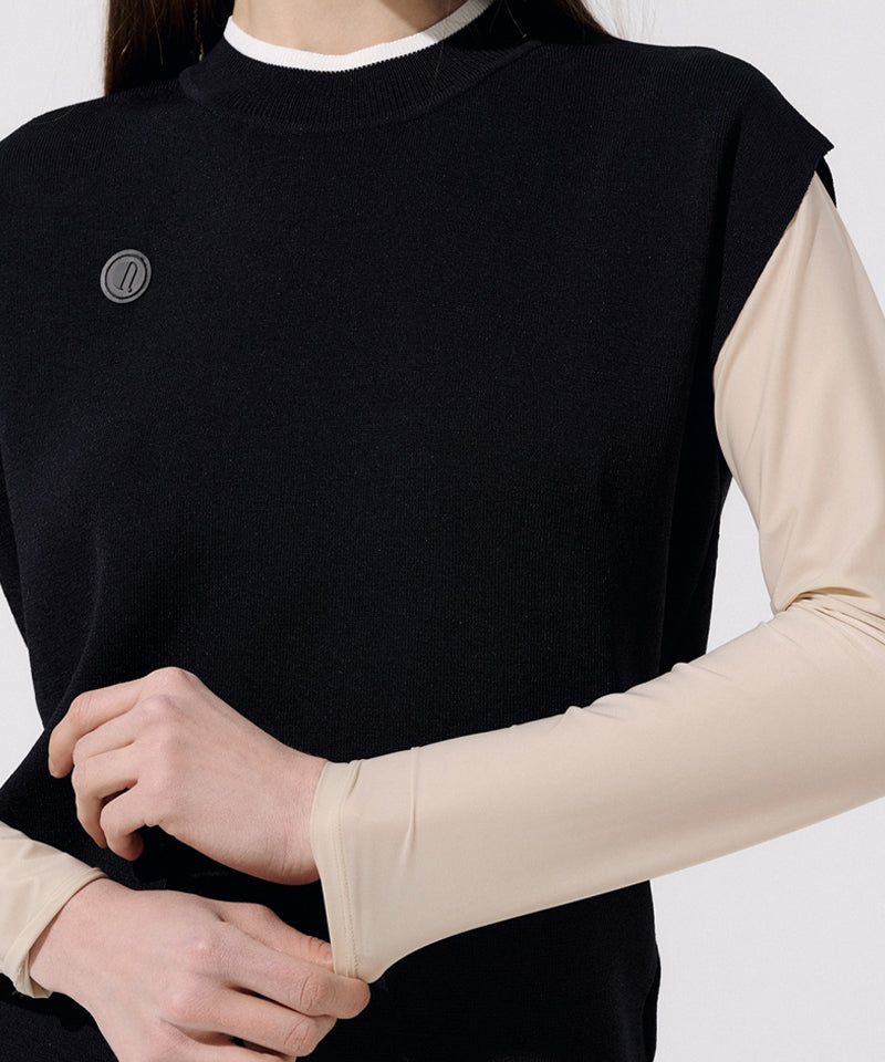 Anell Golf Coolness Mesh Multi Top - Light Beige